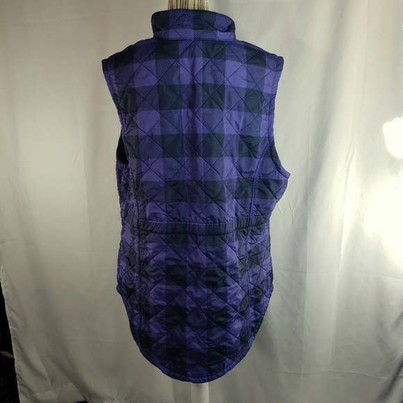 Bit & Bridle Purple & Black Quilted Vest Size 1X - Picture 5 of 8